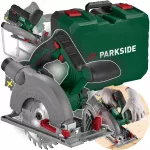 Akumuliatorinis diskinis pjūklas PARKSIDE PHKSA 20 Li C4, 20V, su priedais