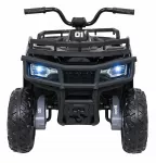 Keturratis WOLF 4x4 su nuotoliniu valdymu, LED žibintais, juodas