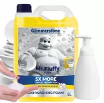 Indų ploviklis Mr. Fluffy Lemon Foam su dozatoriumi