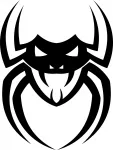 Automobilių lipdukas &bdquo;SPIDER&ldquo;, 15 x 11,4 cm, be fono