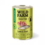 Katės ėdalas Wild Farm su ėriena ir upėtakiu, 400 g