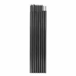 Palapinės atraminiai stulpai, juodi, 16 mm, 2 m, 8 vnt., geležiniai
