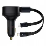 Automobilinis įkroviklis BASEUS, USB-C / Lightning, 30W