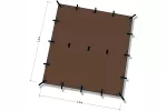 Stoginė DD Hammocks 3,5x3,5 m, coyote spalvos