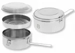 Turistinė nerūdijančio plieno gertuvė Badger 3Steelcook