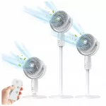Stalinis ventiliatorius 3in1 su belaidžiu valdymu, nuotolinio valdymo pultu ir USB