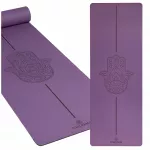Jogos kilimėlis MANDALA HAMSA LAVENDER, neslystantis, 4 mm, premium