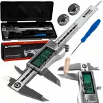 Skaitmeninis slankmatis LCD, 150 mm, 0,01 mm, su 2 baterijomis
