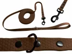 Treniruočių pavadėlis Biothane PVC, atsparus vandeniui, 5 m, 16 mm, rudas