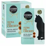 &Scaron;lapias kačių ėdalas Cosma soup su tunu, vi&scaron;tiena ir saldžiosiomis bulvėmis 12x40g