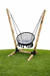 Sūpynių stovas 4in1 sodui, 220 kg, STORK, vaikams, hamakas kokon