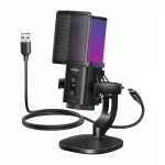 USB-C mikrofonas UGREEN CM581, 24 bitų, 96 kHz, su RGB, žaidimams ir transliacijoms