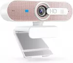 Internetinė kamera 1080P su mikrofonu, rožinė