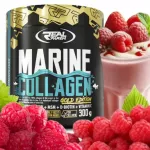 Jūrinis kolagenas Real Pharm aviečių skonio, 300 g