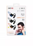 Bevielės ant ausų ausinės AKZ G3, mėlynos