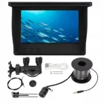 Žvejybinė povandeninė kamera su 4.3" LCD ekranu, LED ap&scaron;vietimu ir 50 m laidu