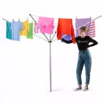 Skalbinių džiovykla GARDEN DRYER 50 m, 4 i&scaron;orinės svirtys, pasukama