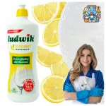 Indų ploviklis LUDWIK citrinų kvapo, 1 l, tir&scaron;tas, efektyviai pa&scaron;alina riebalus