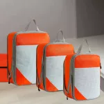 Suspaudžiamas kelioninis drabužių dėklas, oranžinis