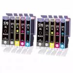 Ra&scaron;alo rinkinys 10 vnt. PGI570XL/CLI571XL, tinka MG5750, MG6850, MG7750