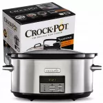 Keraminis lėto virimo puodas CrockPot, 7,5 l, skaitmeninis, i&scaron;imamas indas, su receptais