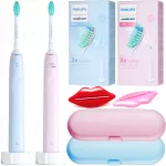 Elektriniai dantų &scaron;epetėliai Philips Sonicare, 2 vnt. rinkinys