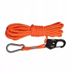 Palapinės 4 mm nailoninė virvė su sk puliaus sistema, oranžinė