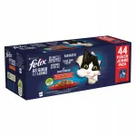 Drėgnas kačių ėdalas FELIX FANTASTIC RURAL FLAVORS želėje, 44 x 85 g