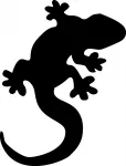 Automobilio lipdukas LIZARD Gecko, 18 x 13,7 cm, be fono