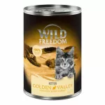 &Scaron;lapi kačių konservai kačiukams Wild Freedom, triu&scaron;iena, 400 g