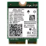 Belaidis tinklo adapteris Intel Killer Wi-Fi 7 BE1750x, M.2 2230, Wi-Fi 5