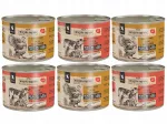 &Scaron;lapi kačių maistas WIEJSKA ZAGRODA kačiukams, įvairių skonių, 6 x 200 g