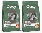 Sausas pa&scaron;aras vyresniems katėms Oasy Superior Mature & Senior su vi&scaron;tiena, 2 x 1,5 kg