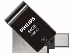 USB atmintinė Philips 2in1 64GB, USB 3.1 ir USB-C