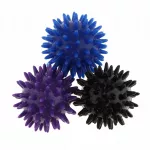 Refleksologijos kamuoliukų rinkinys, 6 cm, violetinis, juodas, mėlynas, 3 vnt.