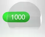 Permatomi apvalūs lipdukai, 4 cm, 1000 vnt., stiprūs klijai