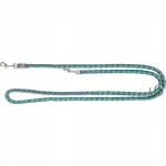 Reguliuojamas pavadėlis &scaron;unims Trixie Cavo, aqua/grafito, L-XL, 2 m x 18 mm