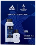 Vyrų rinkinys ADIDAS CHAMPIONS LEAGUE STAR EDT 50 ml + du&scaron;o gelis 250 ml