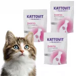 Sausas ėdalas katėms KATTOVIT Feline Diet Diabetes, 3 x 1,25 kg
