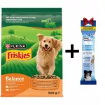 &Scaron;unų maistas Friskies Balance su vi&scaron;tiena ir jautiena, suaugusiems, 500 g