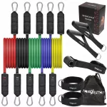 Atsparumo gumų rinkinys sportui, 5 vnt., iki 75 kg