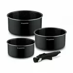 Puodų rinkinys su nuimama rankena Konighoffer Spinel Black, 4 vnt.
