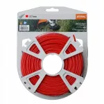Pjovimo virvė Stihl 2,7mm x 65m, kvadratinė, raudona