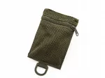 Velcro užsegamas vertikalus dėklas 10x15x1 cm, Ranger Green