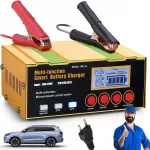 Automatinis 12V/24V akumuliatoriaus įkroviklis su LCD ekranėliu automobiliams ir motociklams