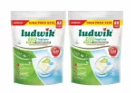 Indaplovių tabletės LUDWIK ECOLOGICAL ULTIMATE PLUS, 2 pakuotės po 88 vnt.