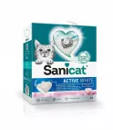 Katinų kraikas SANICAT Active White, balto lotoso kvapo, 6 l