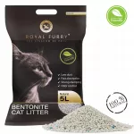 Katinų kraikas Royal Furry, natūralus bekvapis bentonitas, 5 l