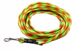 Dresavimo pavadėlis Biothane, 10 m, 8 mm, juodas-duo