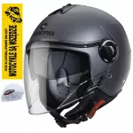 Atviras motociklo &scaron;almas CABERG RIVIERA V4X, matinis tamsiai pilkas, dydis L
